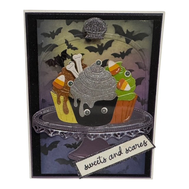 DP M STAMP DIE & STENCIL BOO BAKERY KIT
