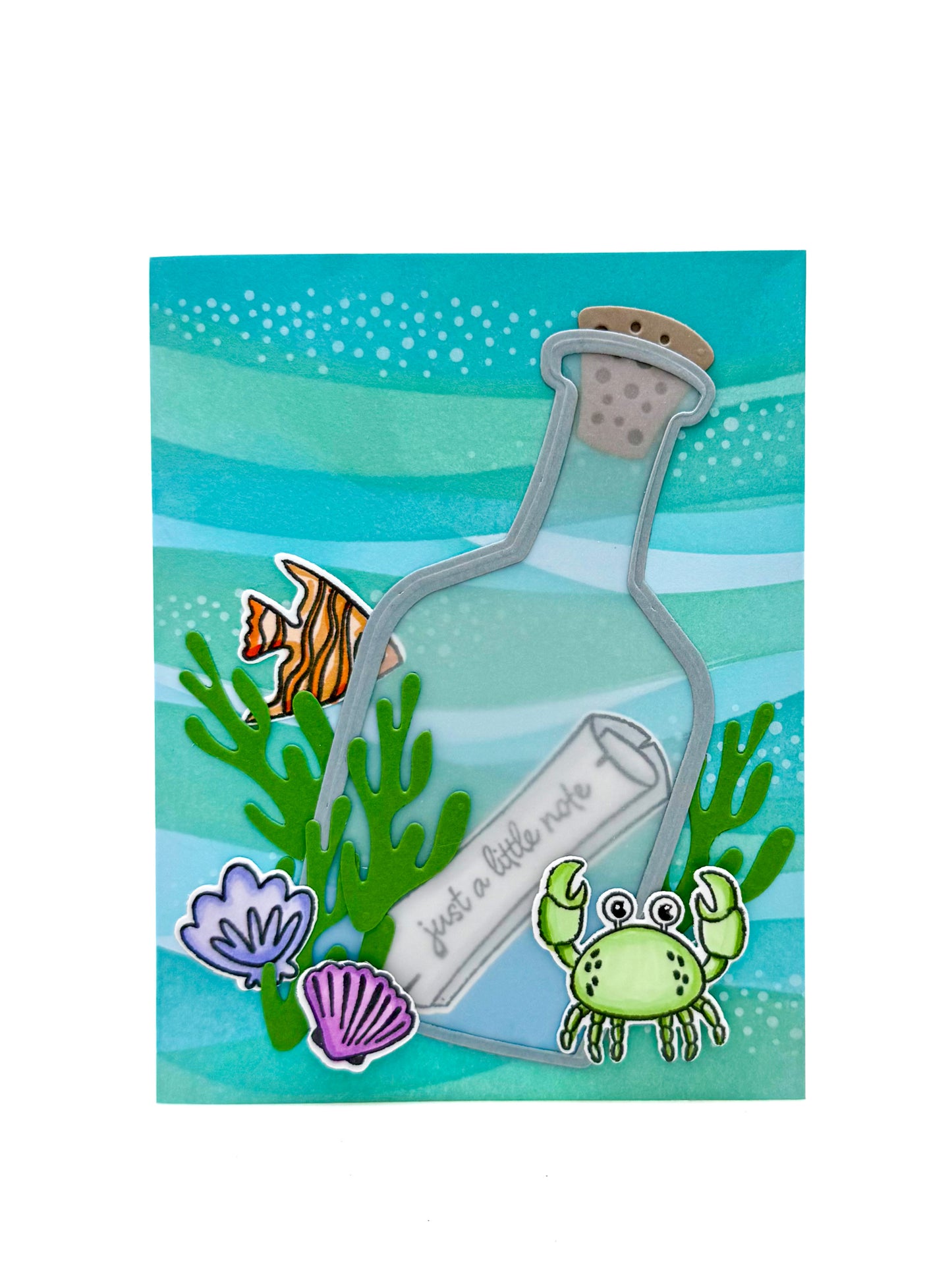 DP Stamp and Die Message In A Bottle