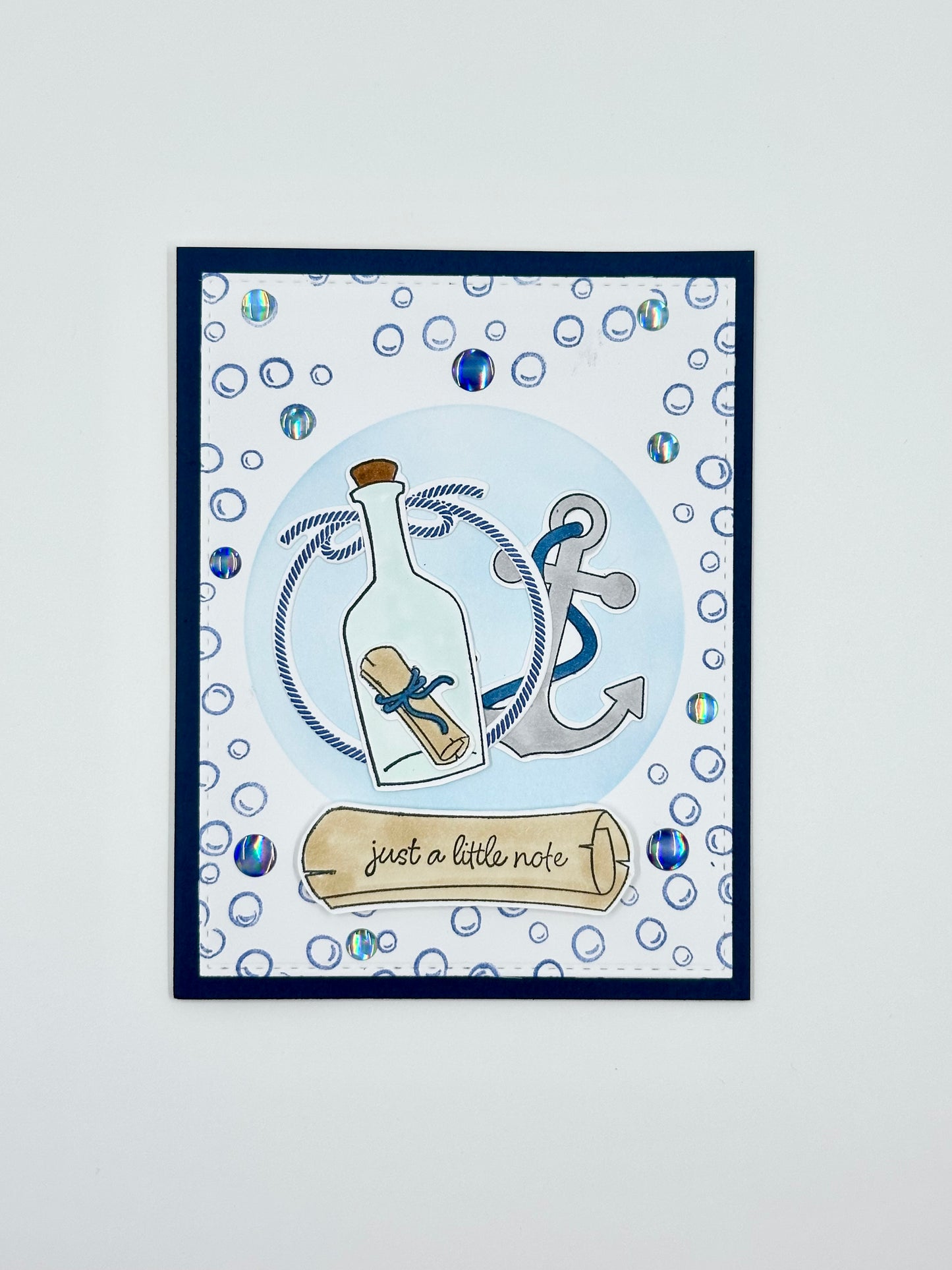 DP Stamp and Die Message In A Bottle