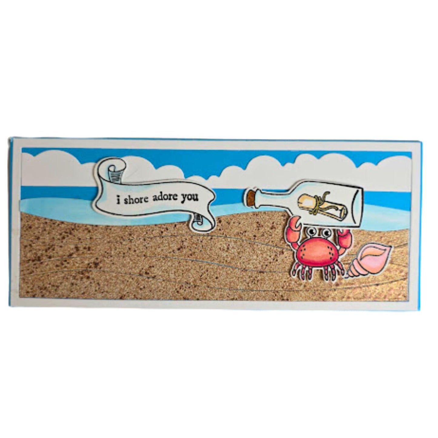 DP Stamp and Die Message In A Bottle