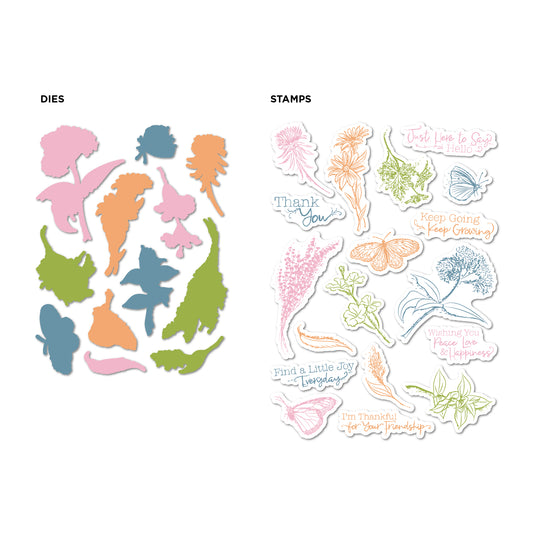DP Stamp and Die Sketch Botanical