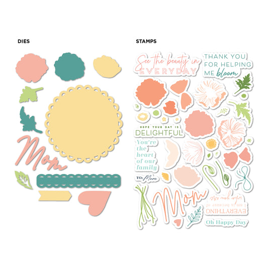 DP Stamp and Die Pretty Poppies
