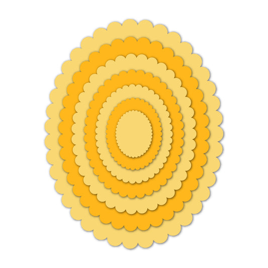 Scalloped Oval Nesting Dies NEW