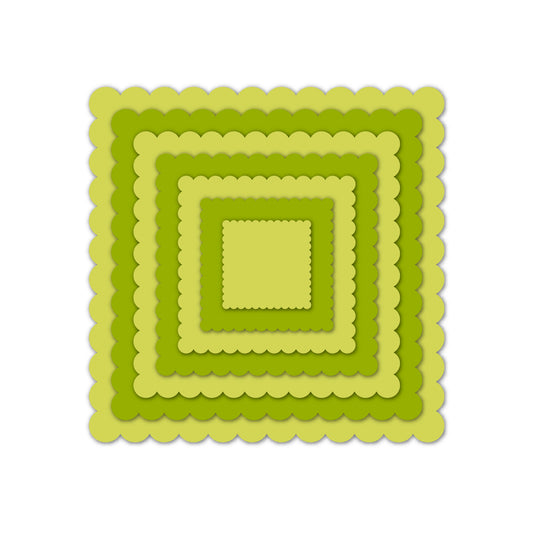 Scalloped Square Nesting Dies NEW