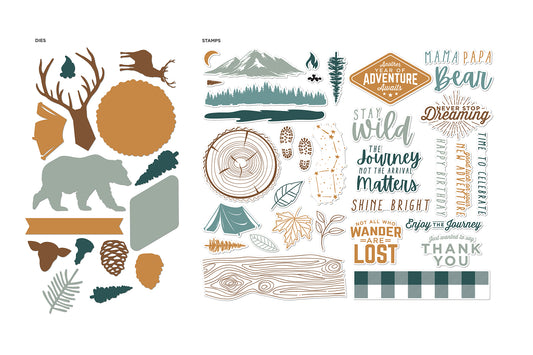 DP Stay Wild Stamp and Die Set