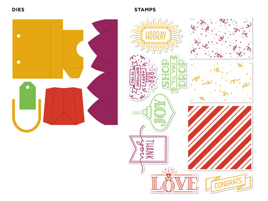 DP Shopping Bag Pop Up Die & Stamp Kit