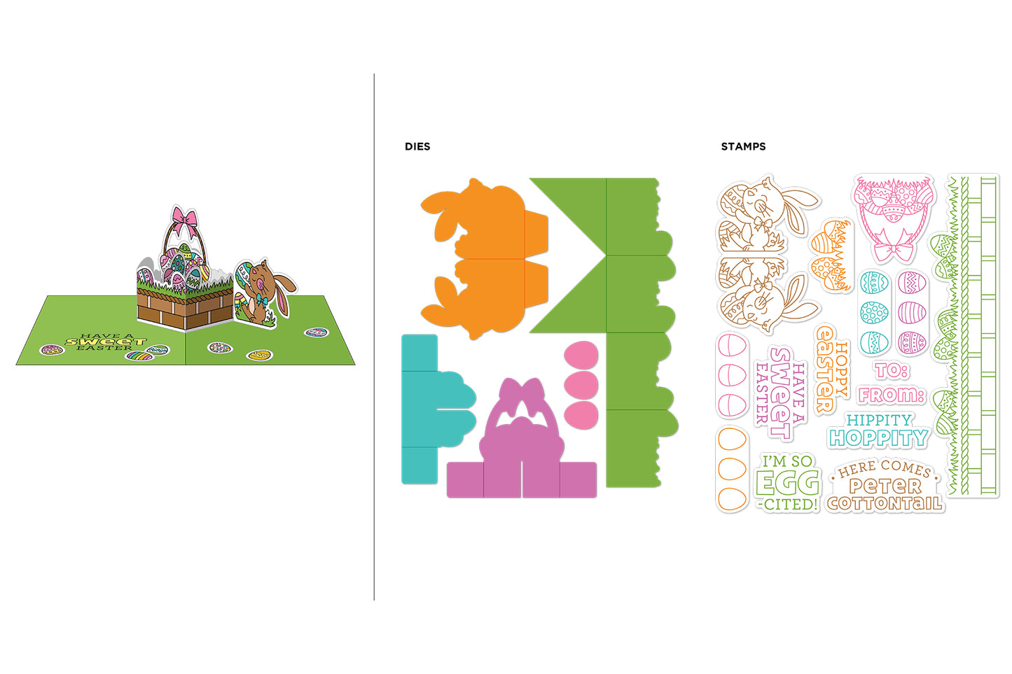 Pop Up Die Kit Easter Basket AS