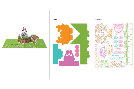 Pop Up Die Kit Easter Basket AS