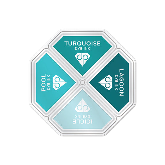 DP Ink Pads Teals 4pk