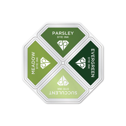 DP Ink Pads Greens 4pk