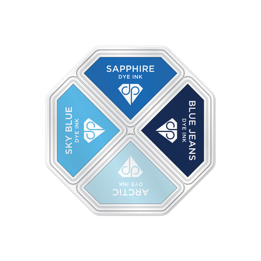 DP Ink Pads Blues 4pk