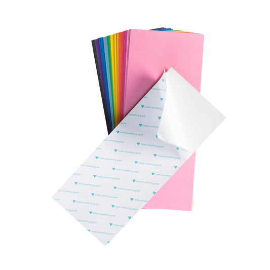 DP ADHESIVE CARDSTOCK SLIMLINE 60 RAINBOW