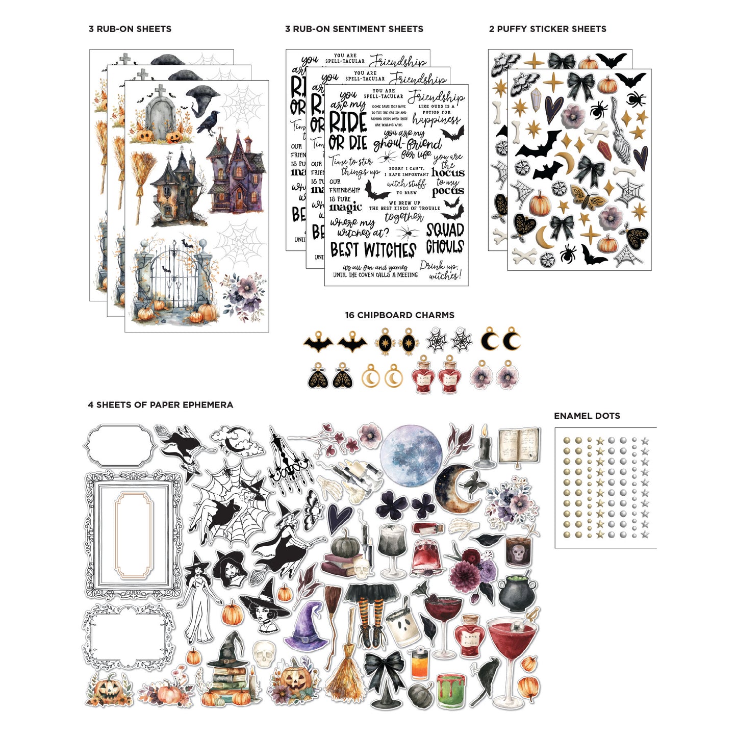 DP Sassy Witch Embellishment Kit