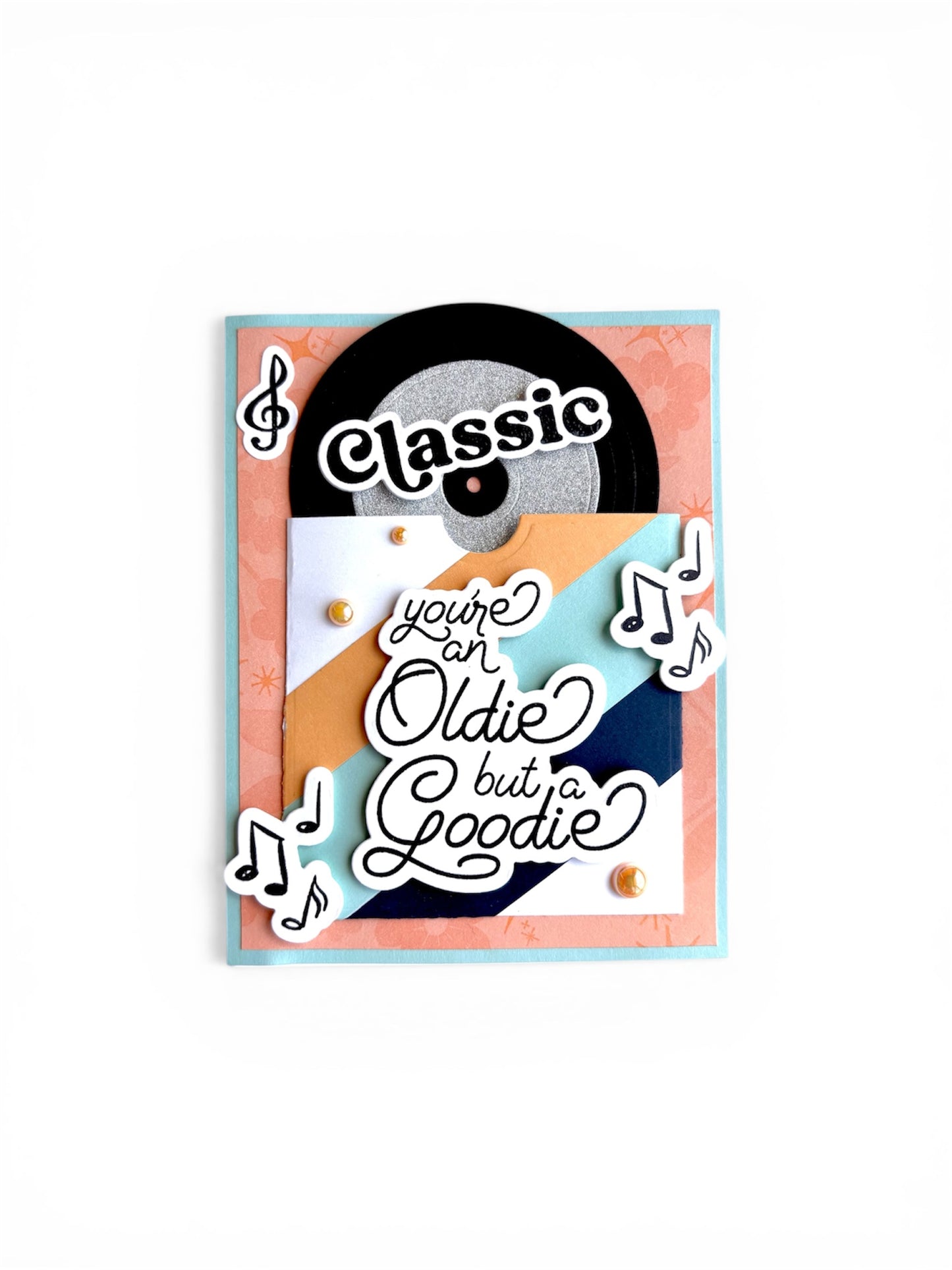 DP Retro Music Die, Stamp and Stencil Kit