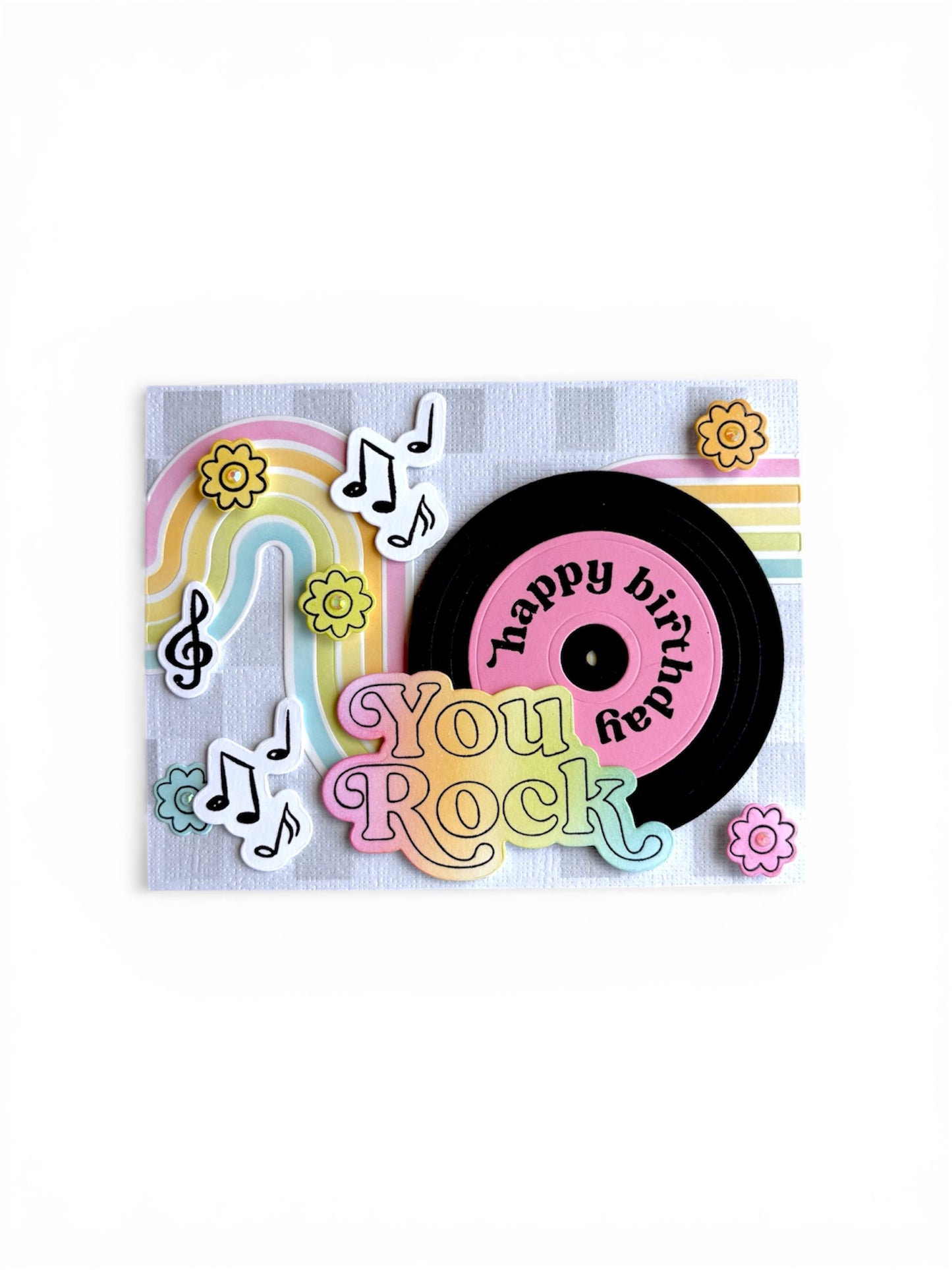 DP Retro Music Die, Stamp and Stencil Kit