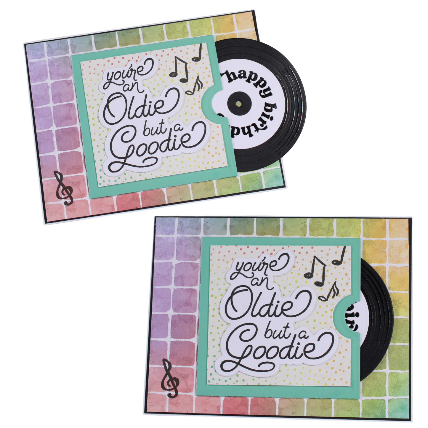 DP Retro Music Die, Stamp and Stencil Kit