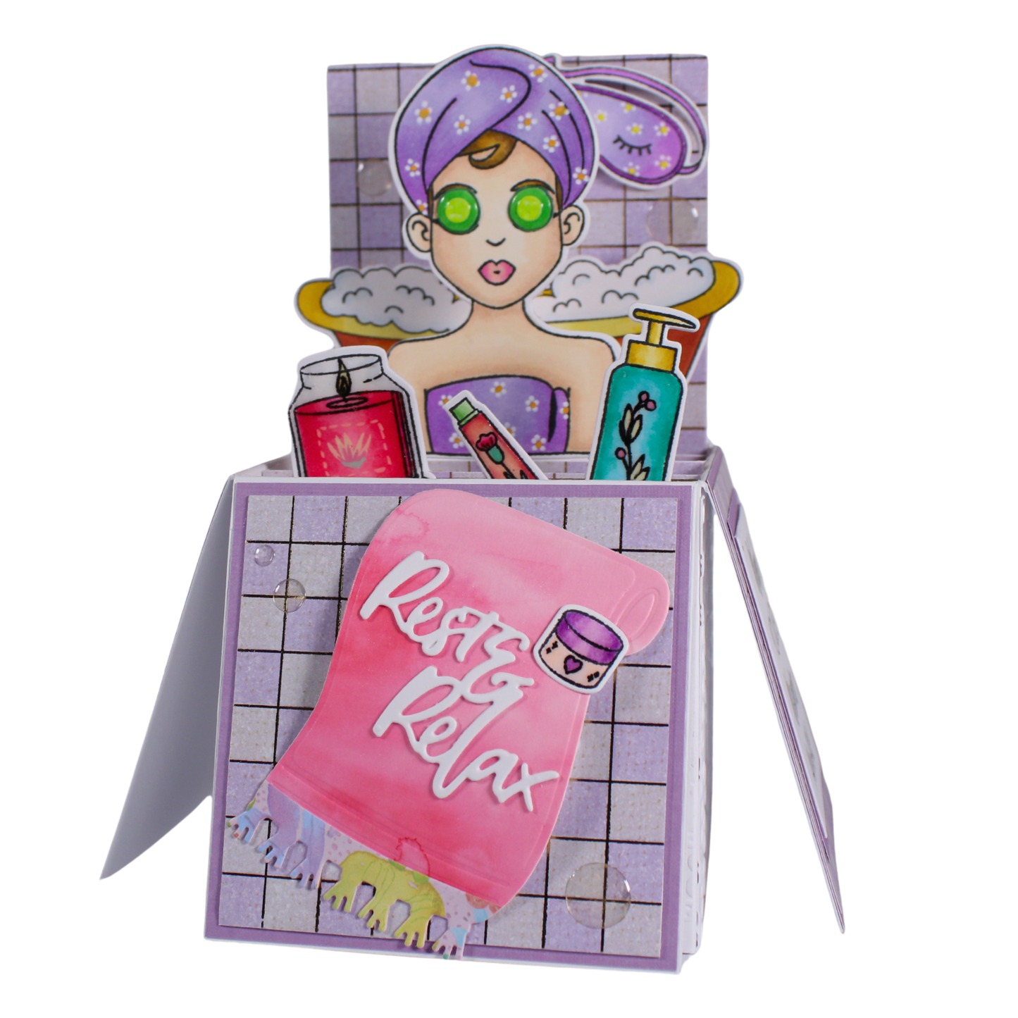 DP Self Care Die, Stamp and Stencil Kit
