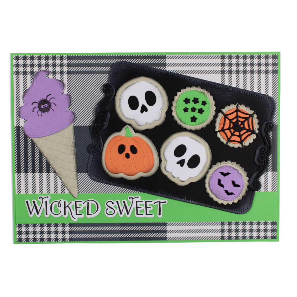 DP M STAMP DIE & STENCIL BOO BAKERY KIT