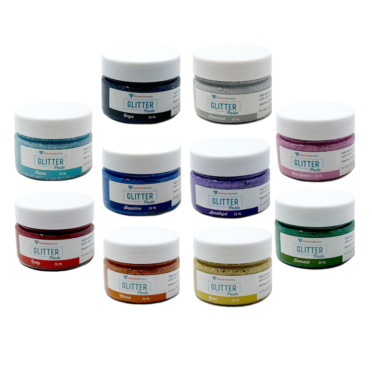 All 10 GLITTER Paste Bundle