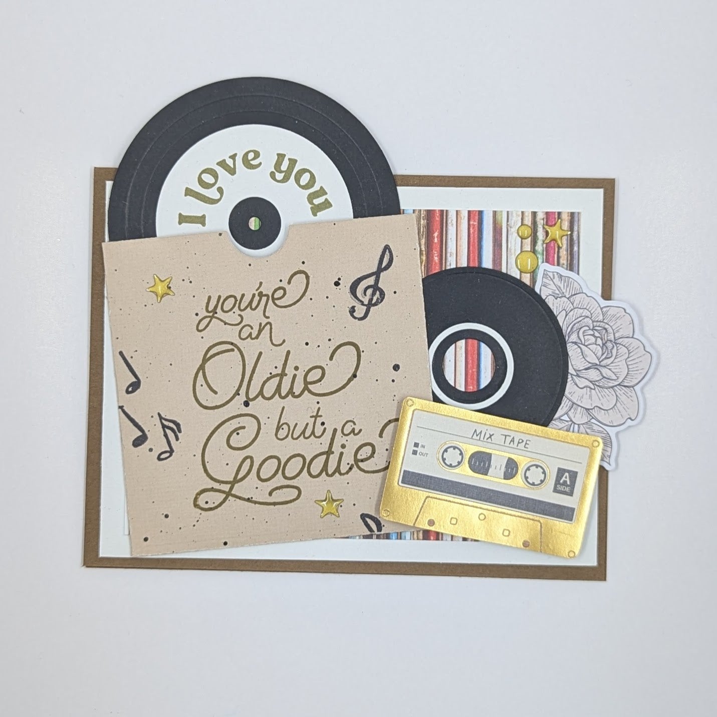 DP Retro Music Die, Stamp and Stencil Kit
