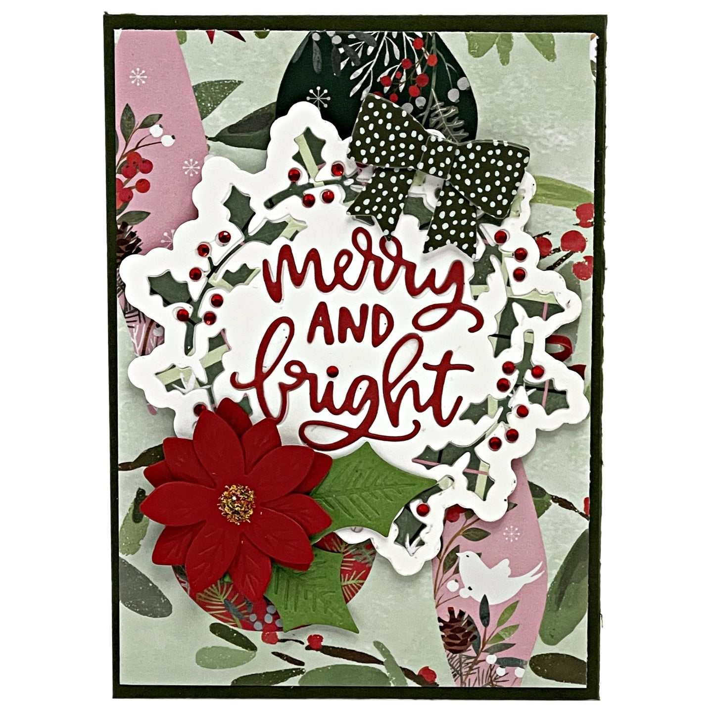 DP Large Christmas words with Embellishments Die Kit