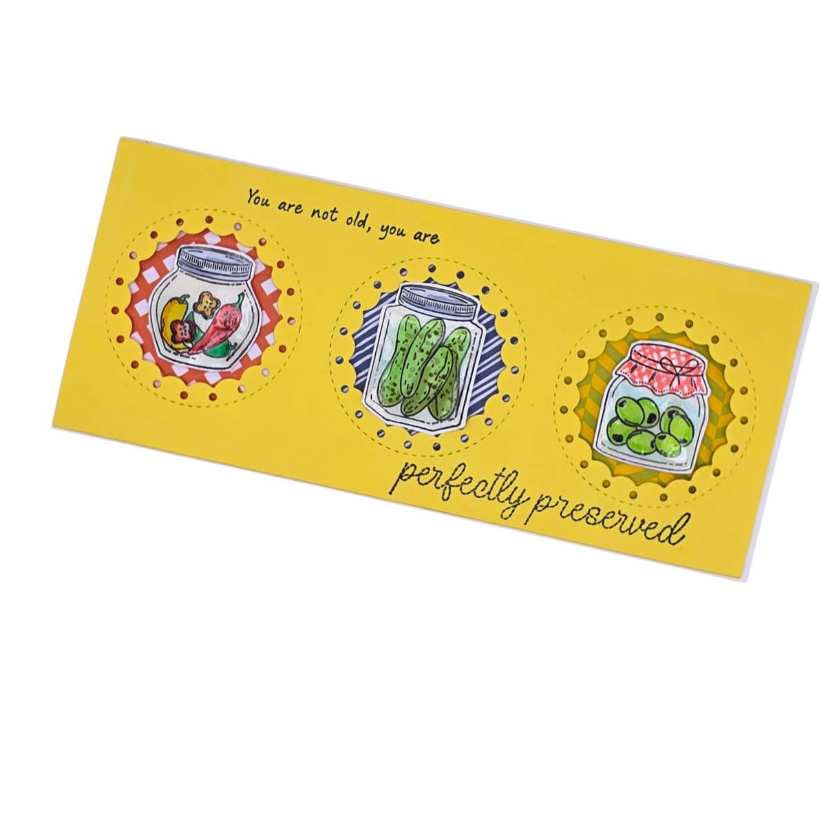 DP M STAMP DIE & STENCIL PERFECTLY PRESERVED KIT
