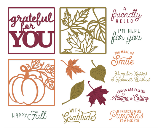 DP Autumn Window Foliage Dies & Stamps
