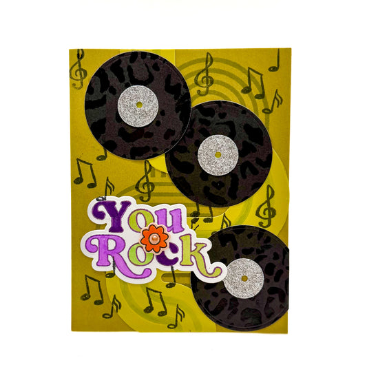 DP Retro Music Die, Stamp and Stencil Kit